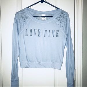 Victoria’s Secret Pink Long Sleeve Lace Back Shirt